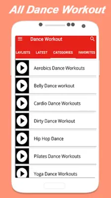 Dance Workout android App screenshot 1